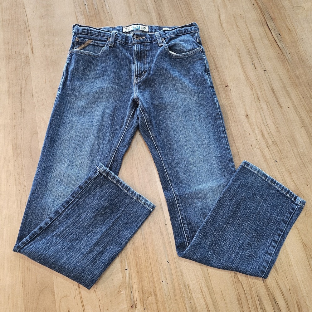 Ariat M7 Slim Straight Jeans Mens 34x33 Blue Medium Wash Denim Pants Five Pocket